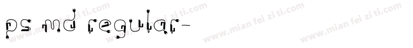 ps md regular字体转换
